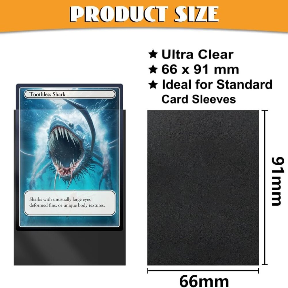 Soft Plastic Trading Card Sleeves, 100 Red / 100 Black NEW IN PACKAGE! - Picture 2 of 12